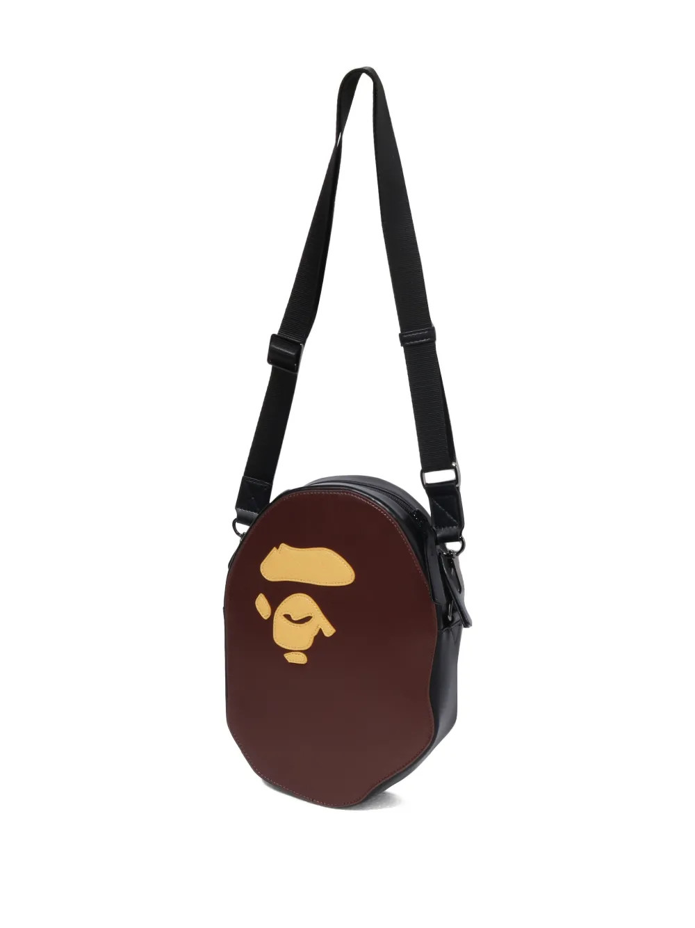 A BATHING APE logo messenger bag Bruin
