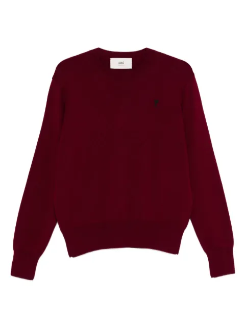 AMI Paris crew-neck logo sweater