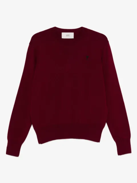 AMI Paris crew-neck logo sweater