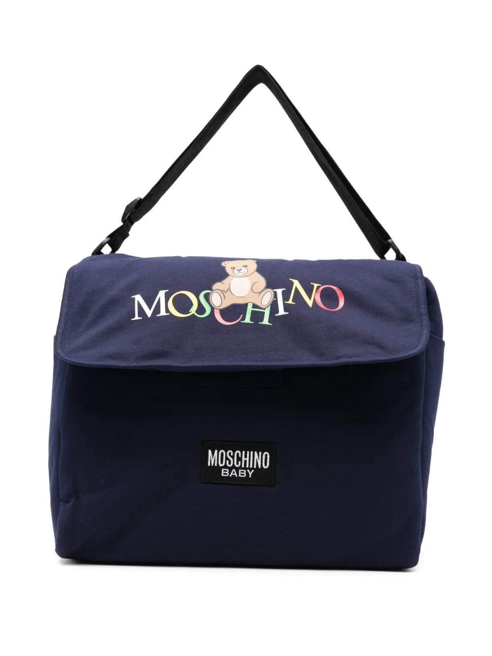 Moschino Kids teddy-print changing bag - ブルー Moschino Kids teddy-print changing bag - ブルー