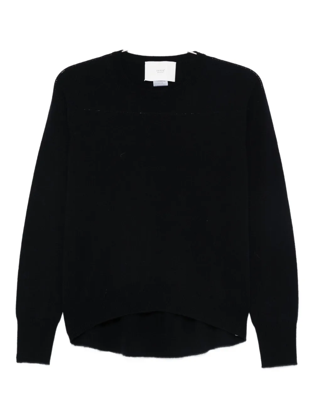 Vanisé Soft Cashmere Sweater With Relaxed Fit In Black
