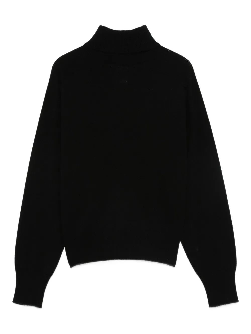 Vanisé Turtleneck Knitted Jumper In Black