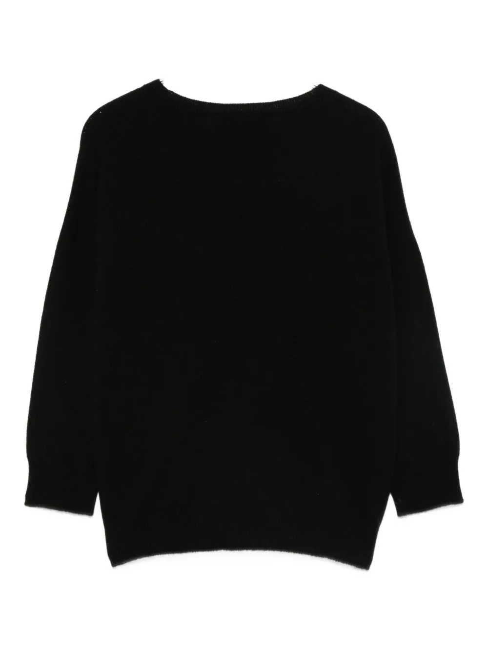 Vanisé Black Sweater With Relaxed Fit In Black