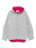 PDF hooded logo-detail jacket - Grey