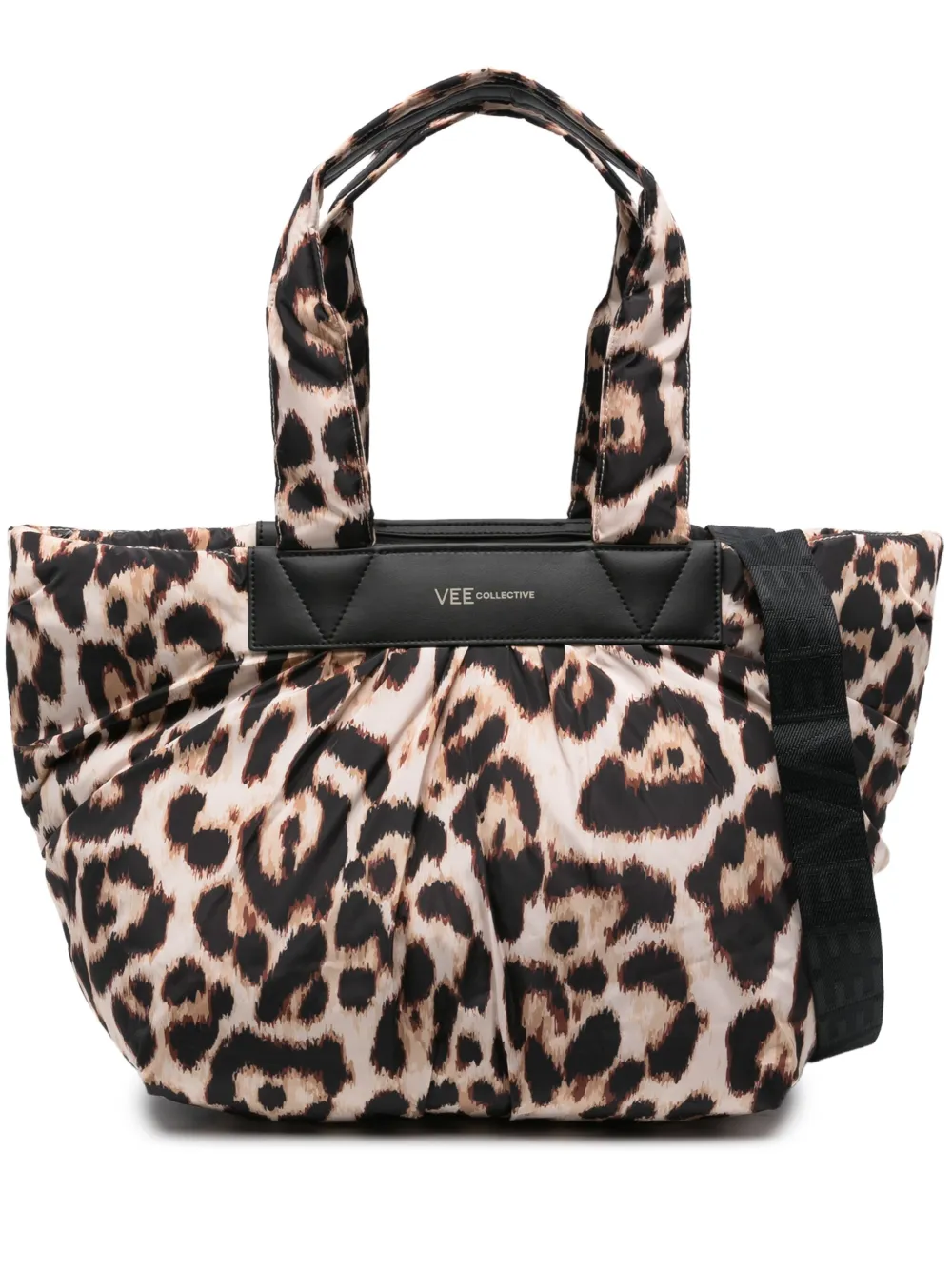 large Caba leopard-print tote bag
