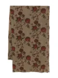 Uma Wang pomegranate-print wool scarf - Green