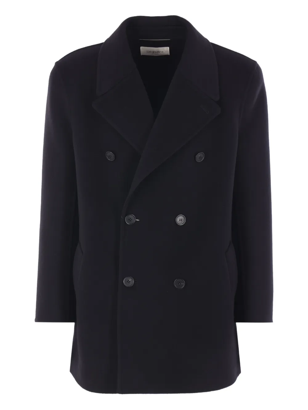 Saint Laurent abrigo con doble botonadura | negro | Image 1