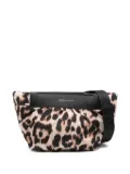 VeeCollective medium Caba leopard-print clutch bag - Neutrals