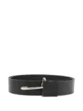 SOMMET leather hook-fastening belt - Black