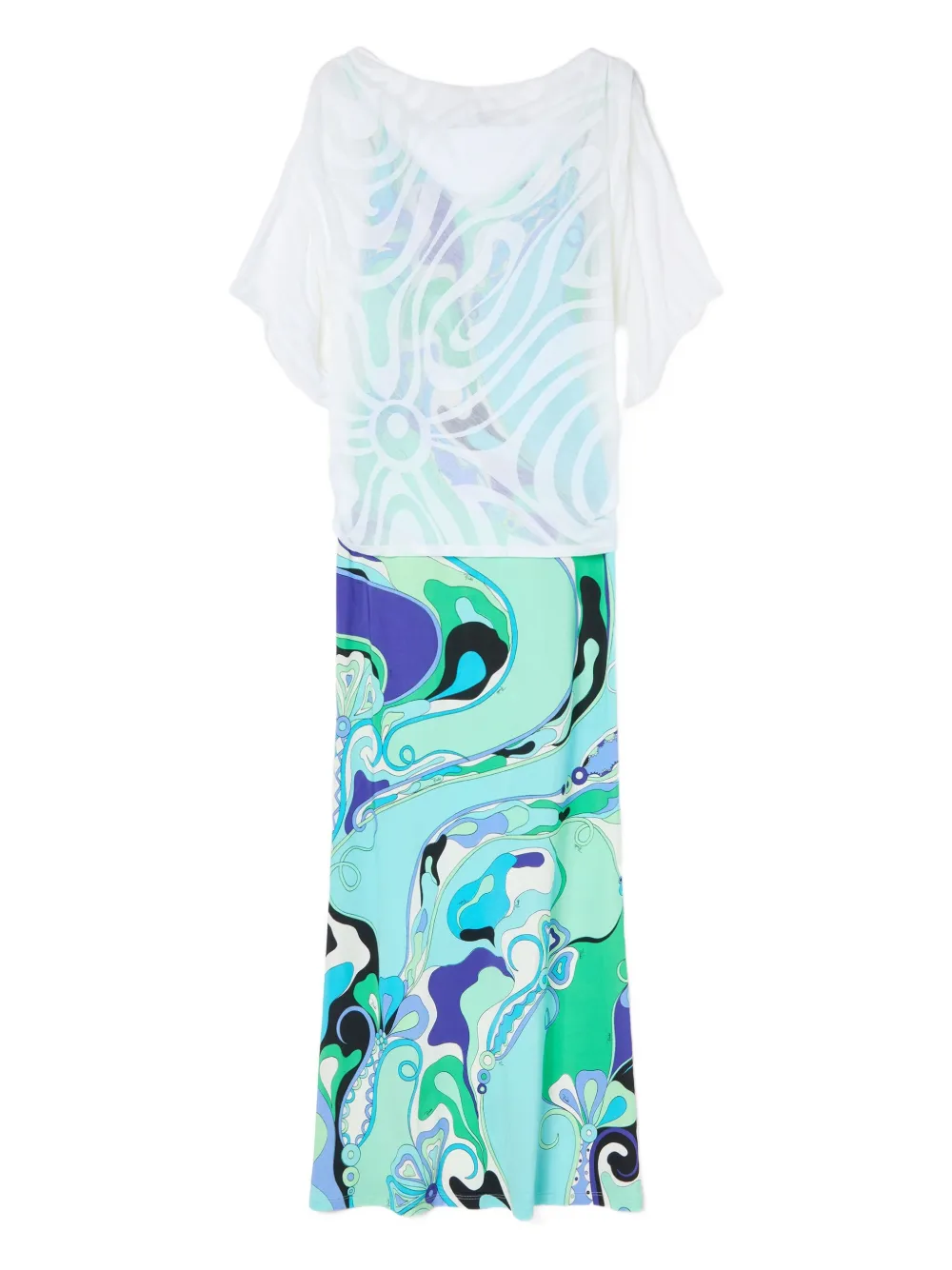 PUCCI abstract-print jersey dress Wit
