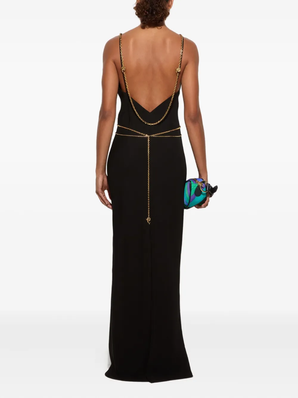 PUCCI Maxi-jurk met ketting Zwart