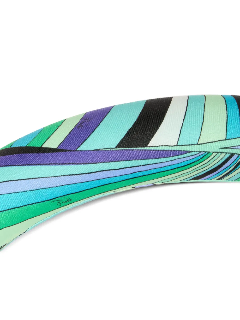Pucci Iride-print Curved-line Pool Hose In Blue