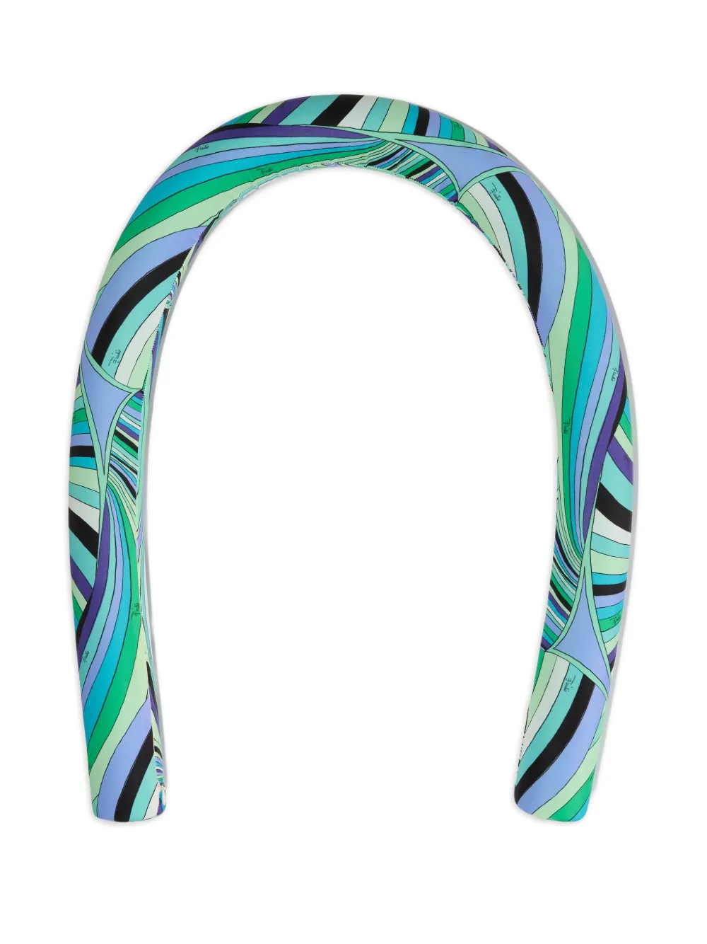 PUCCI Iride-print curved-line pool hose - ブルー PUCCI Iride-print curved-line pool hose - ブルー