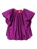PUCCI puffed-sleeve blouse - Purple