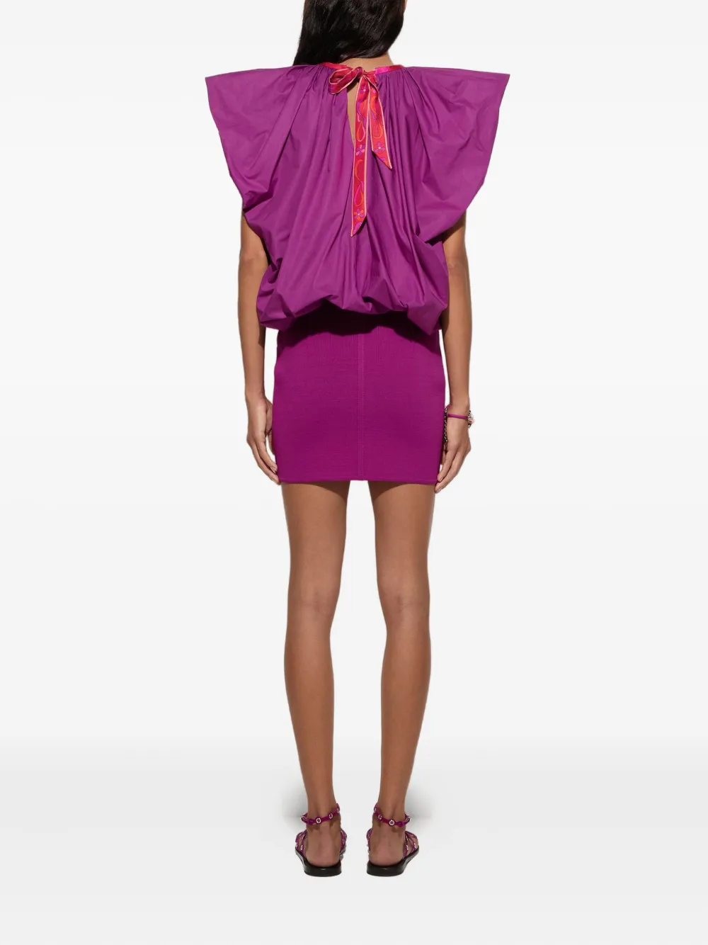 PUCCI Blouse met pofmouwen Paars