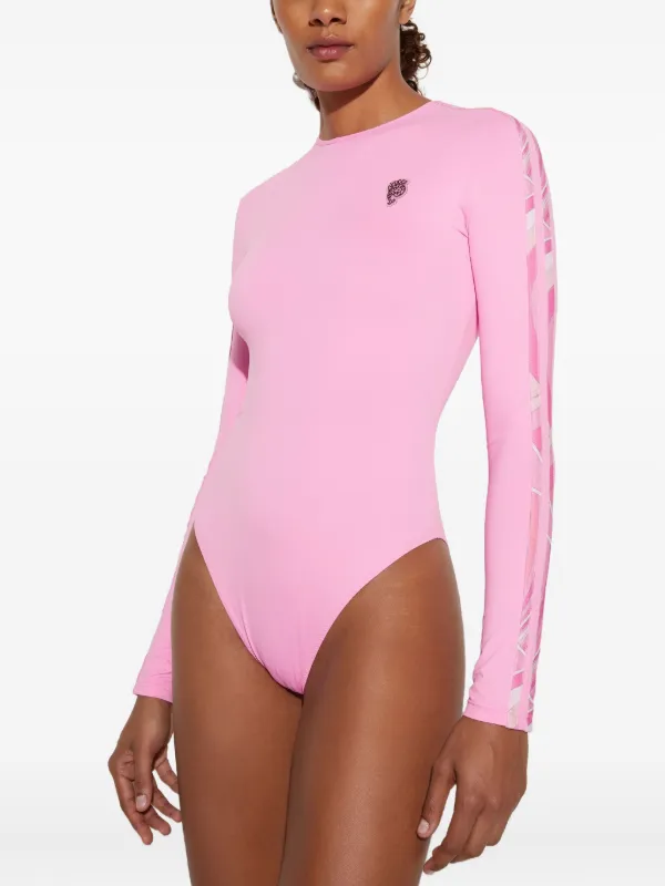 PUCCI ロングスリーブ ワンピース水着 | ピンク | FARFETCH JP