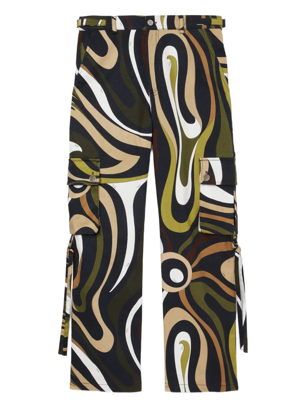 PUCCI Cargo broek met print Groen