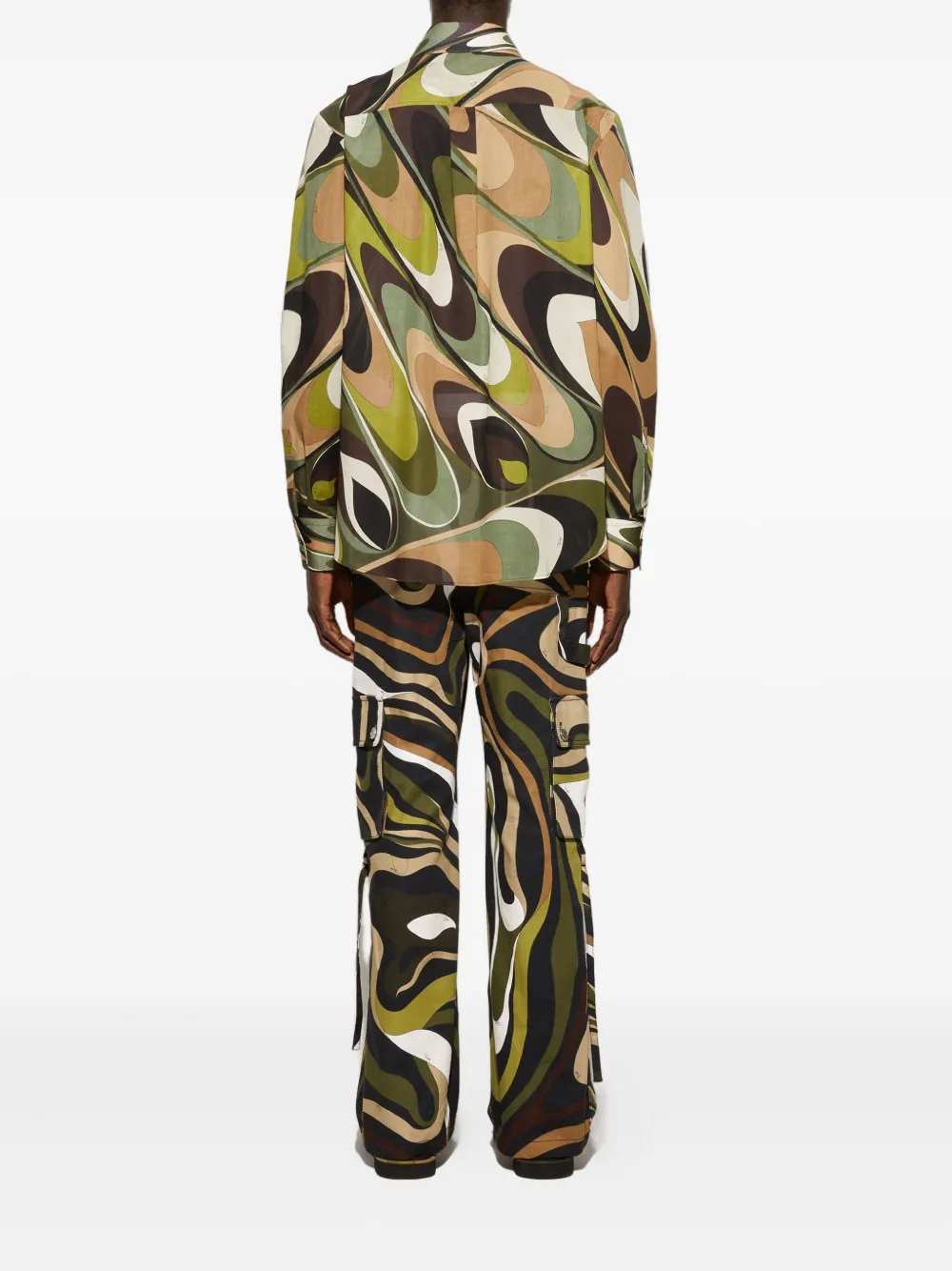 Pucci Swirl-print Cargo Trousers In Multi