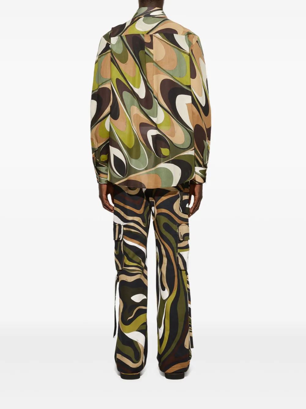 PUCCI Cargo broek met print Groen