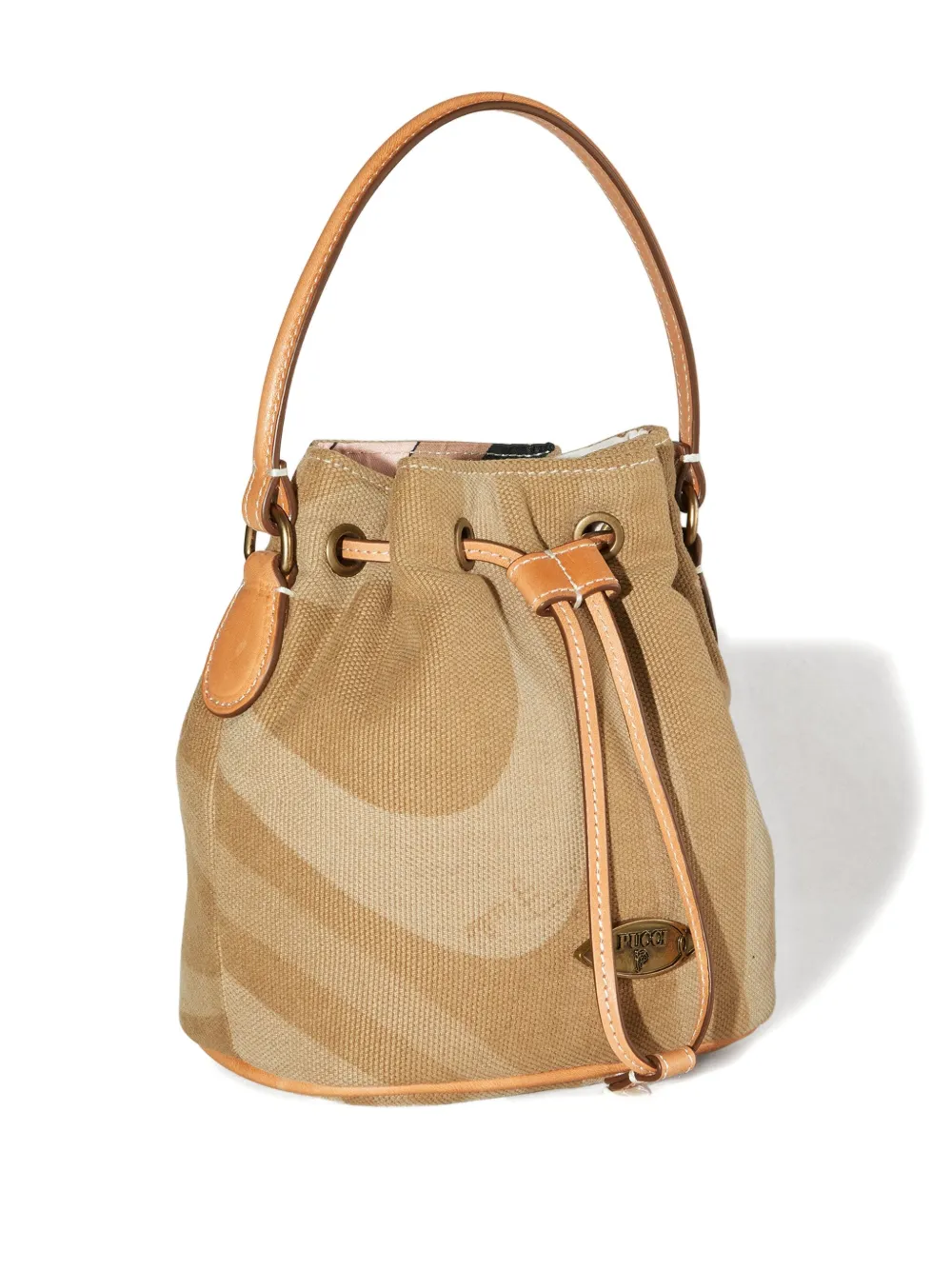 PUCCI Yummy bucket-tas met trekkoord Bruin