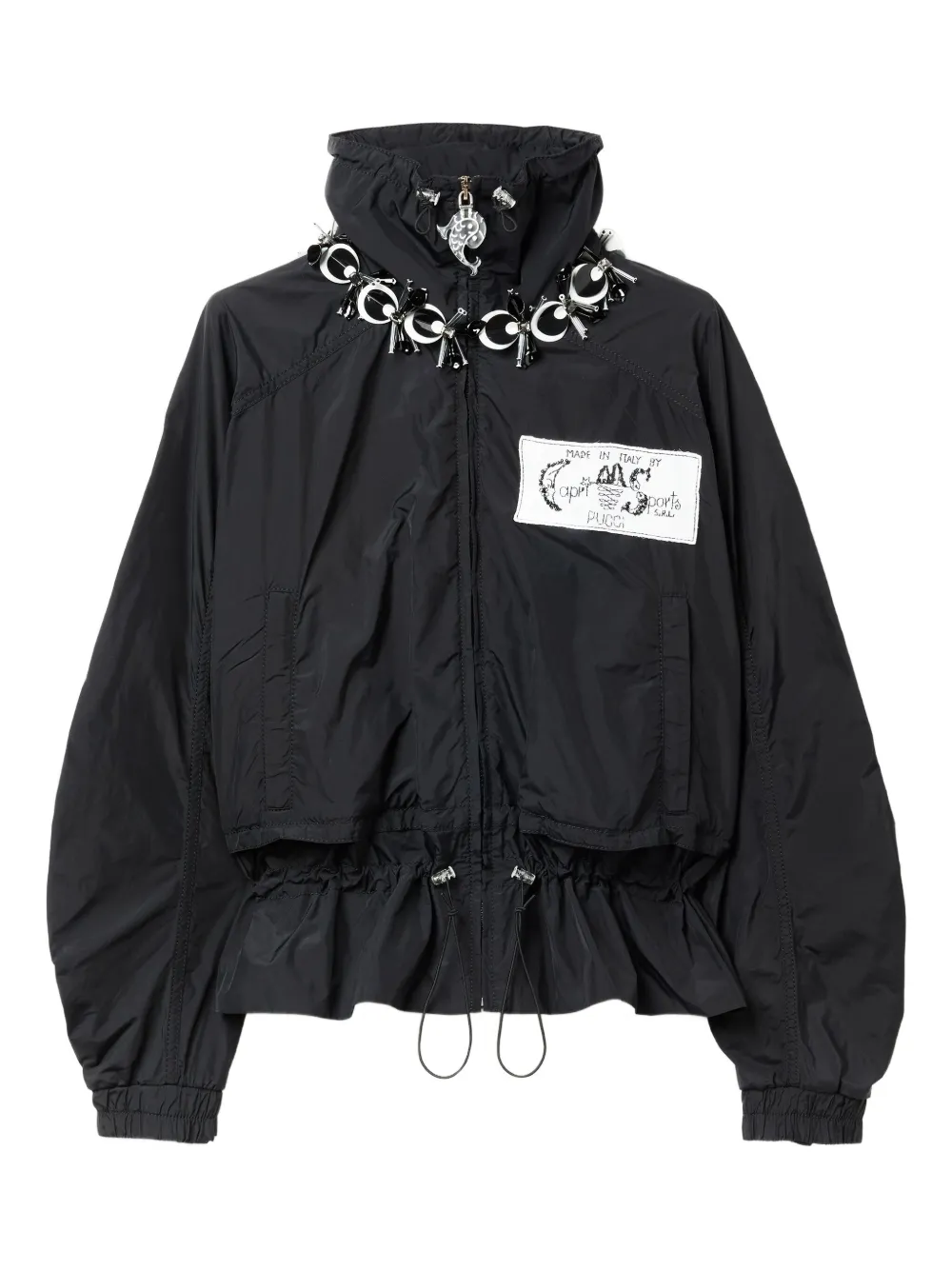 PUCCI label-embellished drawstring jacket | Black | Image 1