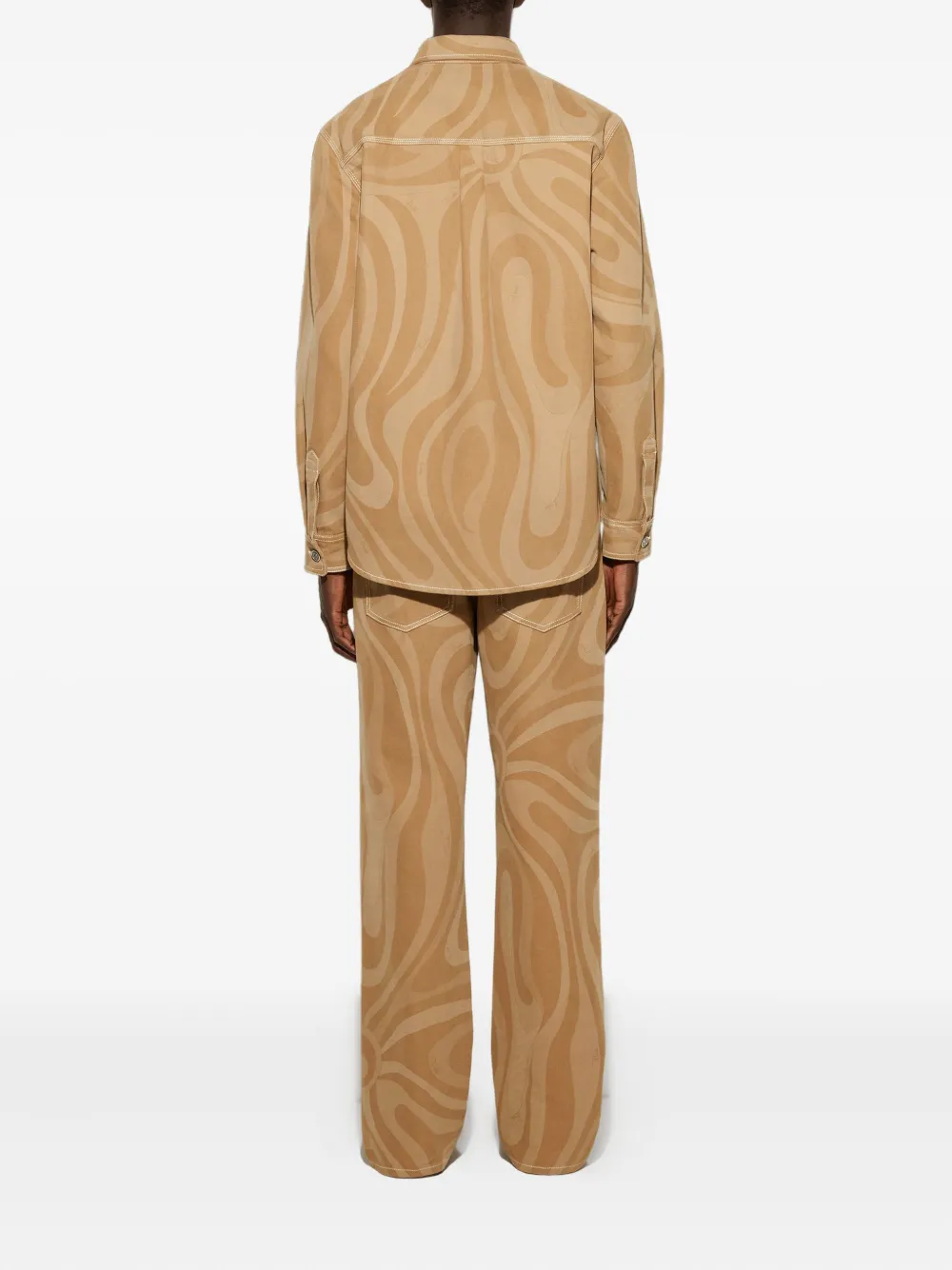 PUCCI Broek met wijde pijpen Beige