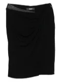 Versace embellished draped skirt - Black