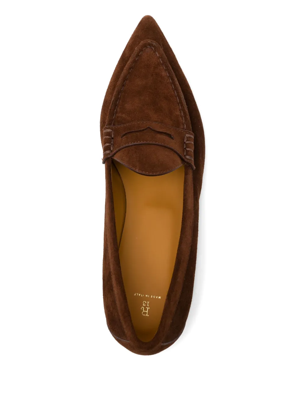 R13 Leren loafers Bruin