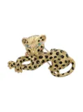 Fred 18kt yellow gold Panthère emerald brooch