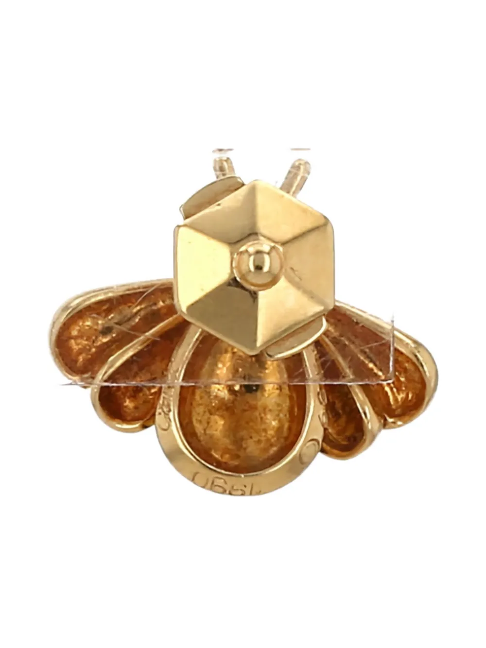 Pre-owned Cartier 18k Yellow Gold Bee Ruby Brooch