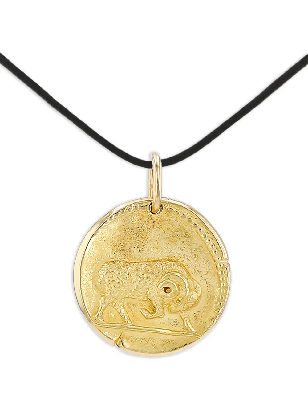 1950s 18K yellow gold Zodiac pendant