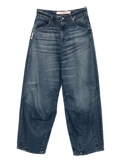 PDF panelled five-pocket jeans