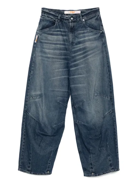 PDF panelled five-pocket jeans