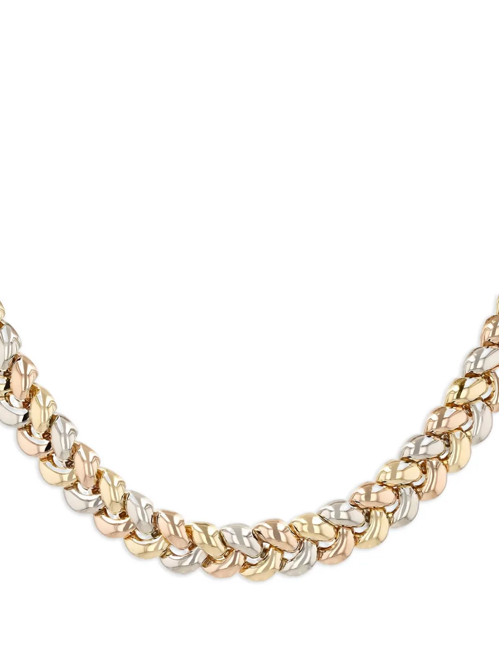 tri-gold Tresse necklace