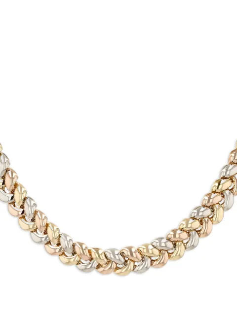 Poiray tri-gold Tresse necklace