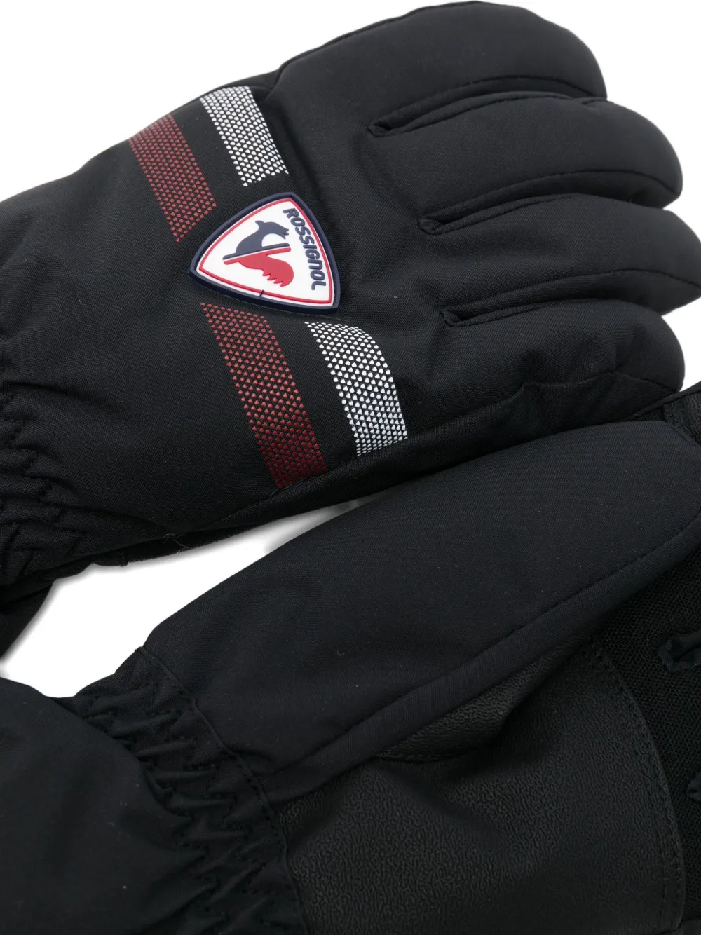 Rossignol Kids Waterproof handschoenen met logopatch Zwart