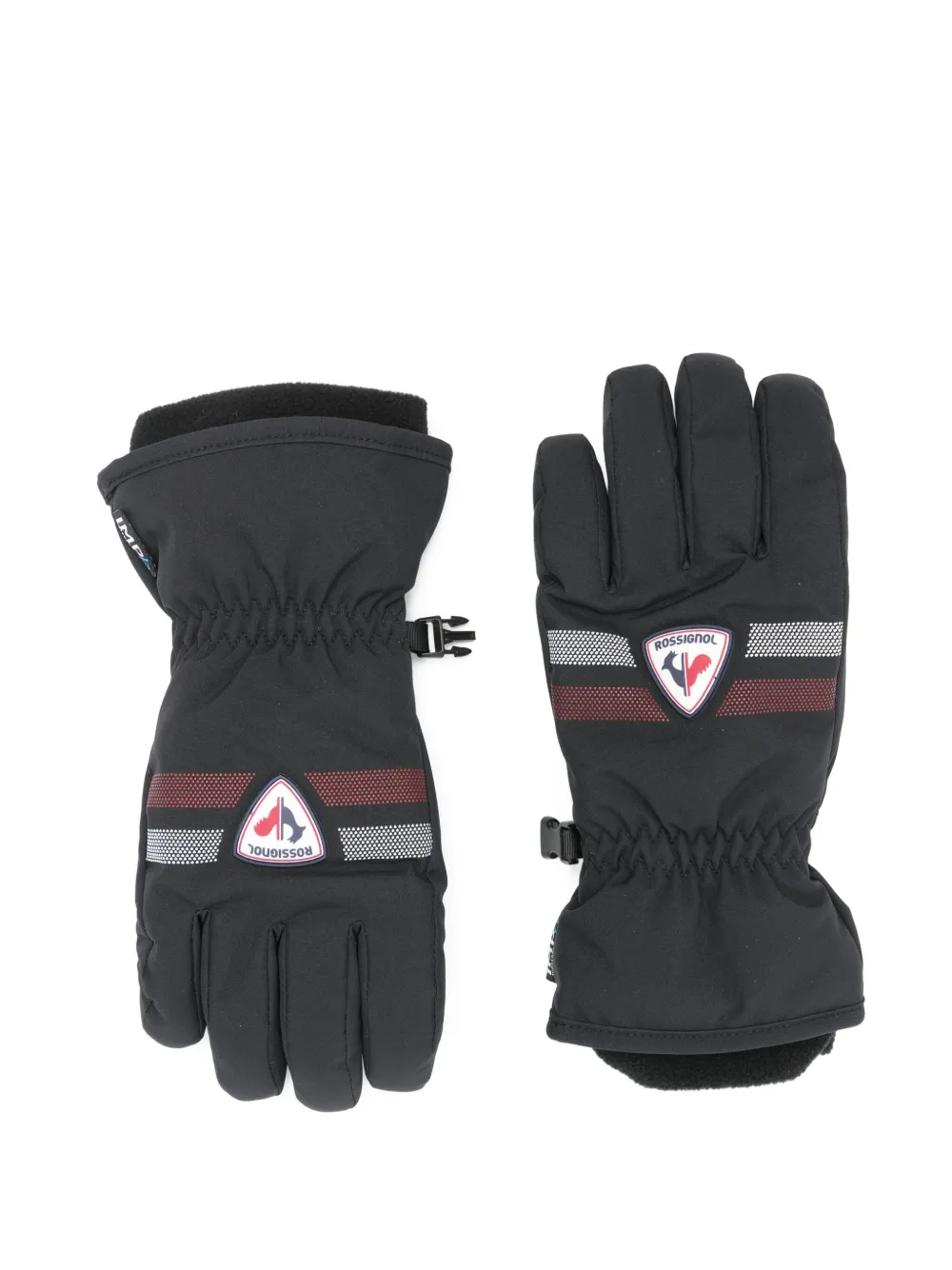 Rossignol waterproof logo-patch gloves - Nero