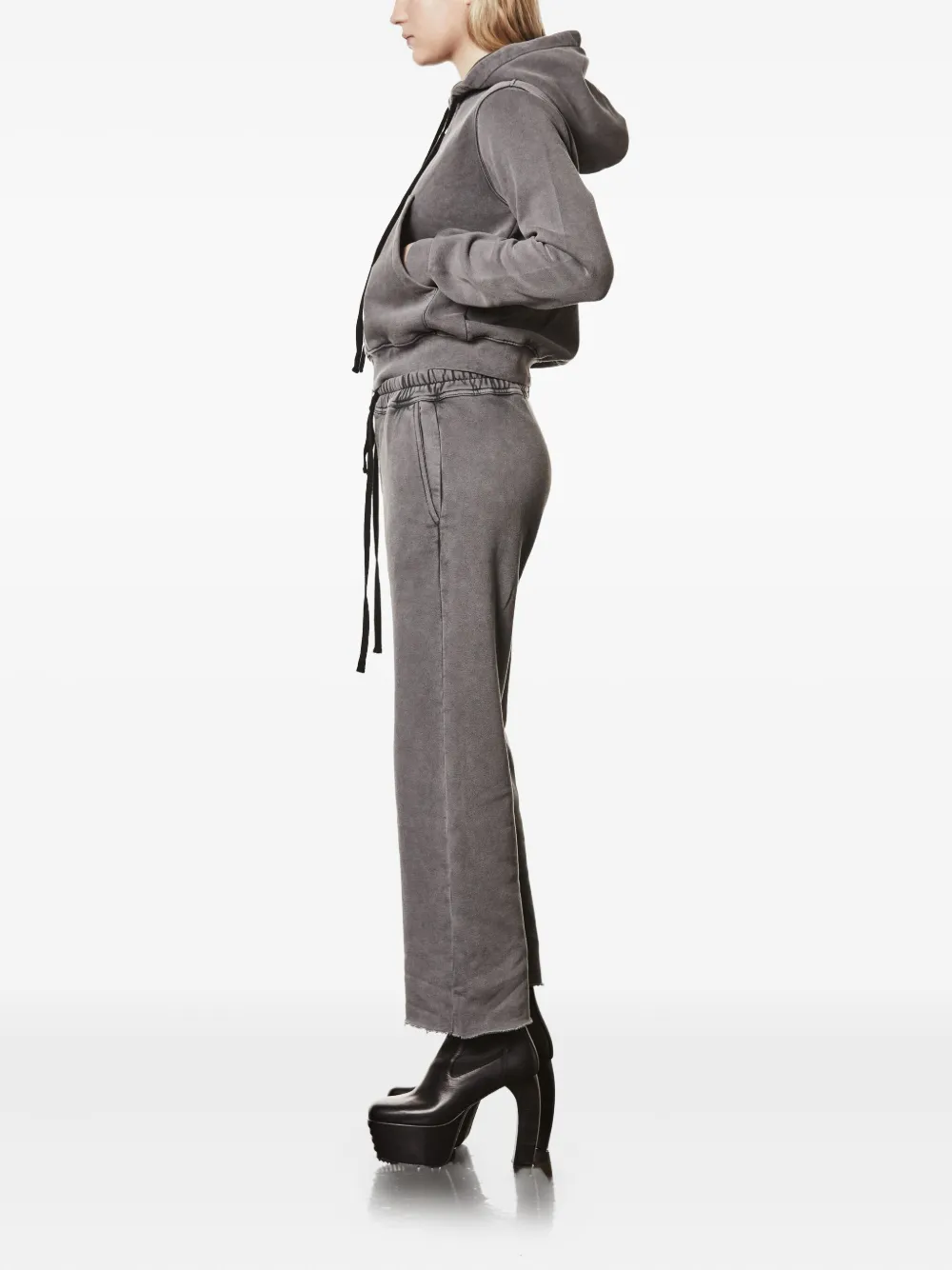 Thom Krom Hooded Zip-up Jacket In Gray