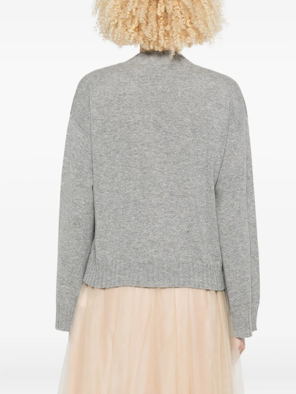 Fabiana Filippi cropped cardigan Grijs