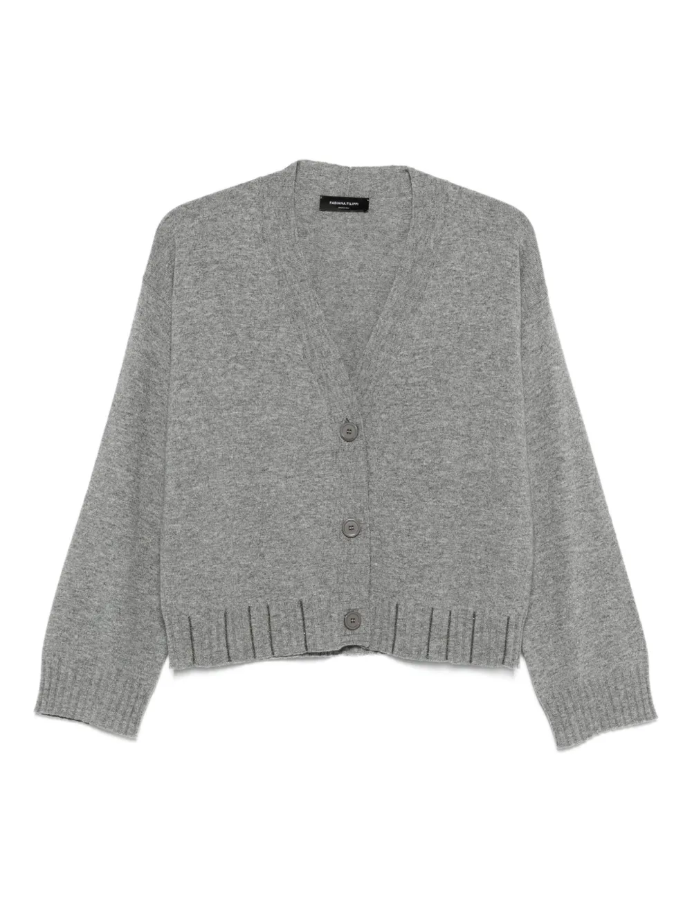 Fabiana Filippi cropped cardigan Grijs