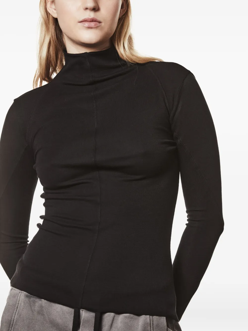 Thom Krom high-neck long-sleeve T-shirt Zwart