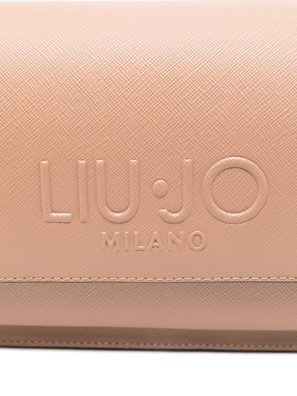 LIU JO Medium schoudertas met logo-reliëf Beige