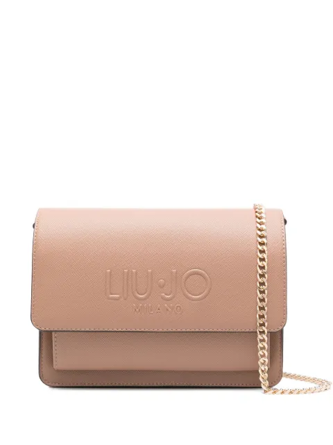 LIU JO bolsa de hombro mediana con logo en relieve