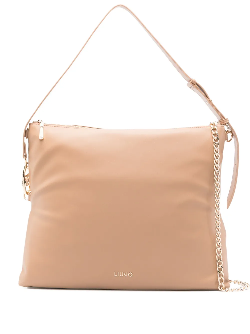 LIU JO Schoudertas verfraaid met ketting Beige