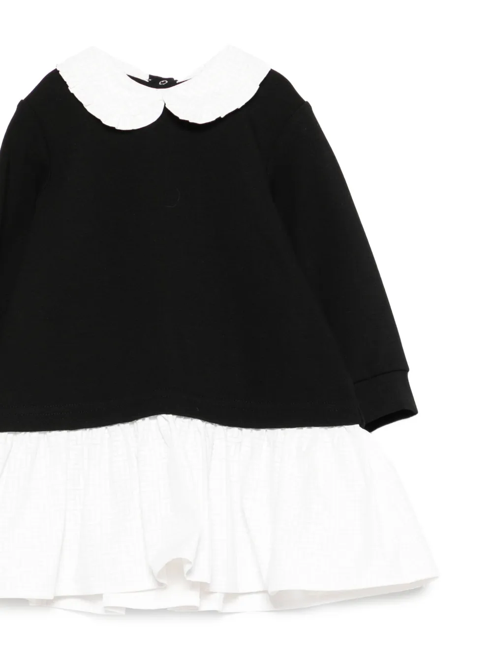 Balmain Kids Peter-Pan collar dress Zwart