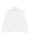 Vanisè turtleneck long-sleeves sweater - White