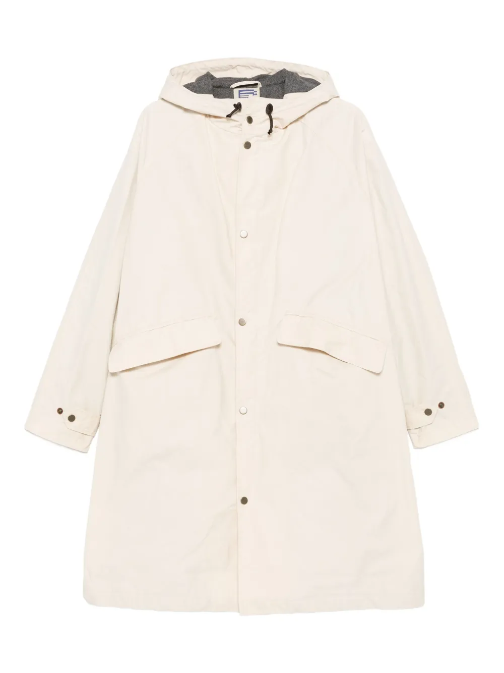 Boston hooded flap-pocket coat