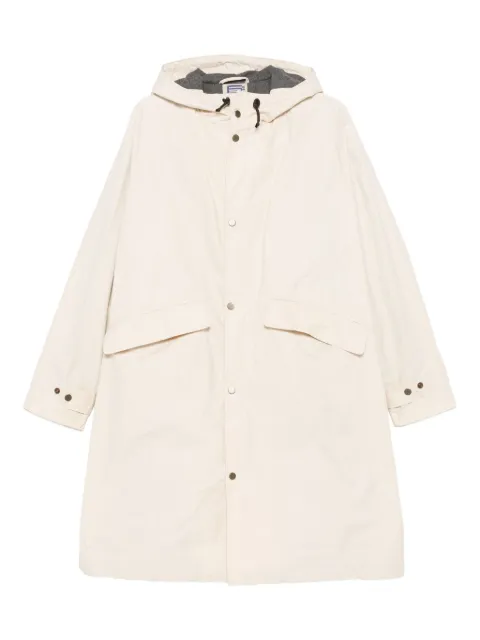 L'impermeabile Boston hooded flap-pocket coat