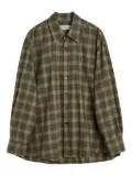 OUR LEGACY checked cotton shirt - Green