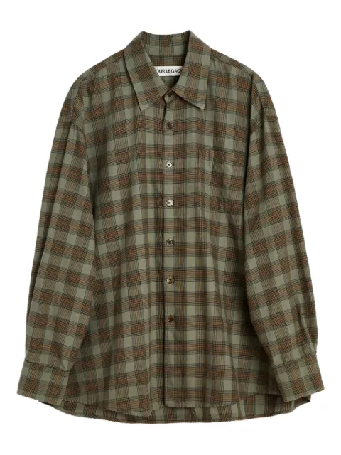 OUR LEGACY checked cotton shirt